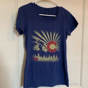 Coors Banquet Colorado Flag Sunset T Shirt